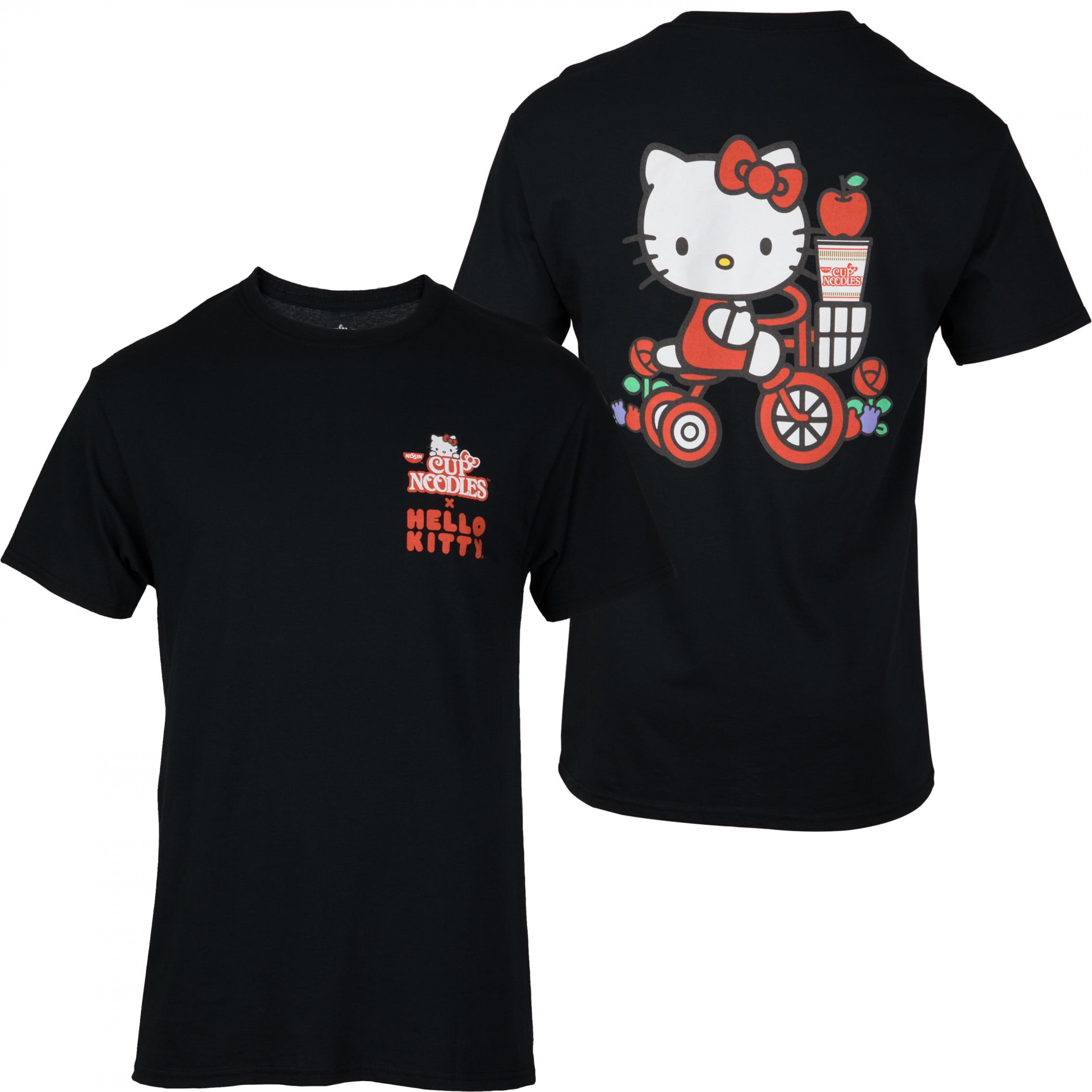 Hello Kitty Sanrio x Nissin Front and Back T-Shirt-XLarge