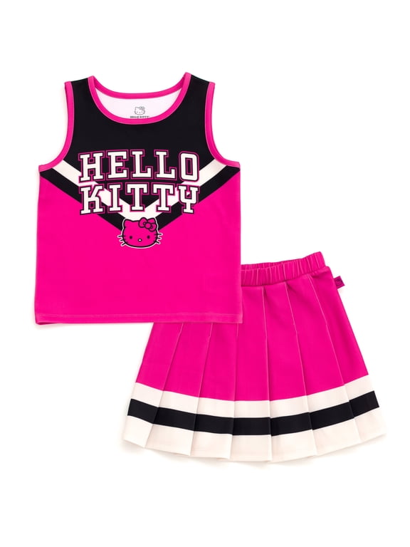 Scuba Cheerleader Tank Top and Pleated Skirt Toddler to Big Kid