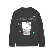 Hello Kitty Shine Girls Graphic Long Sleeve Fleece Sweatshirt, Sizes 4-16