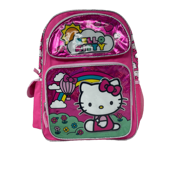 Hello Kitty Shinny Pink 16 inch Large Backpack