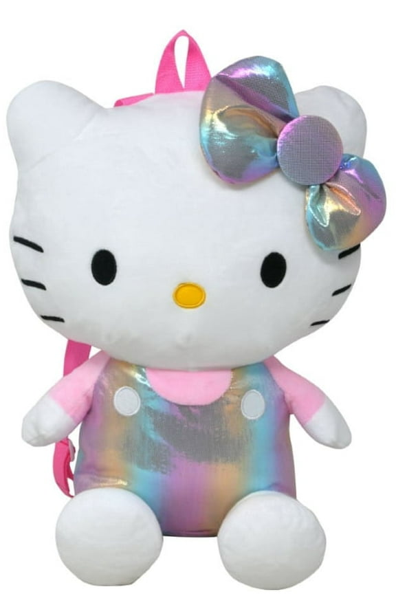 Hello Kitty Shiny Plush 13" Backpack