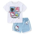 thumbnail image 1 of Hello Kitty Short Sleeve T-Shirt and Shorts Set, 2 Piece Set, Sizes 4-6X, 1 of 8