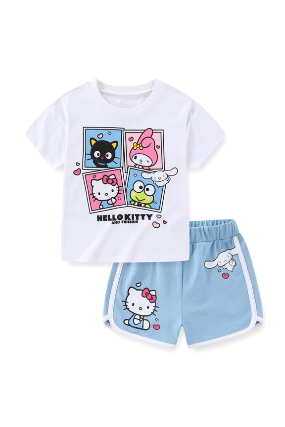 Short Sleeve T-Shirt and Shorts Set, 2 Piece Set, Sizes 4-6X