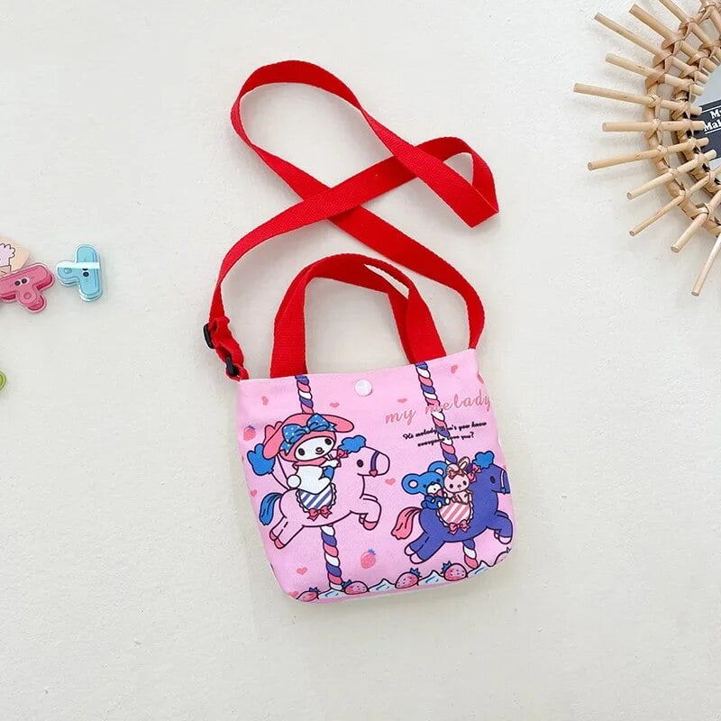 Hello Kitty Shoulder Bags Sanrio Anime Peripherals Children Messenger ...