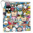thumbnail image 1 of Hello Kitty Shower Curtain, Waterproof Bathroom Shower Curtains, Washable Cloth Shower Curtain With 12 Hooks, 72 "W X 72" L, 1 of 9