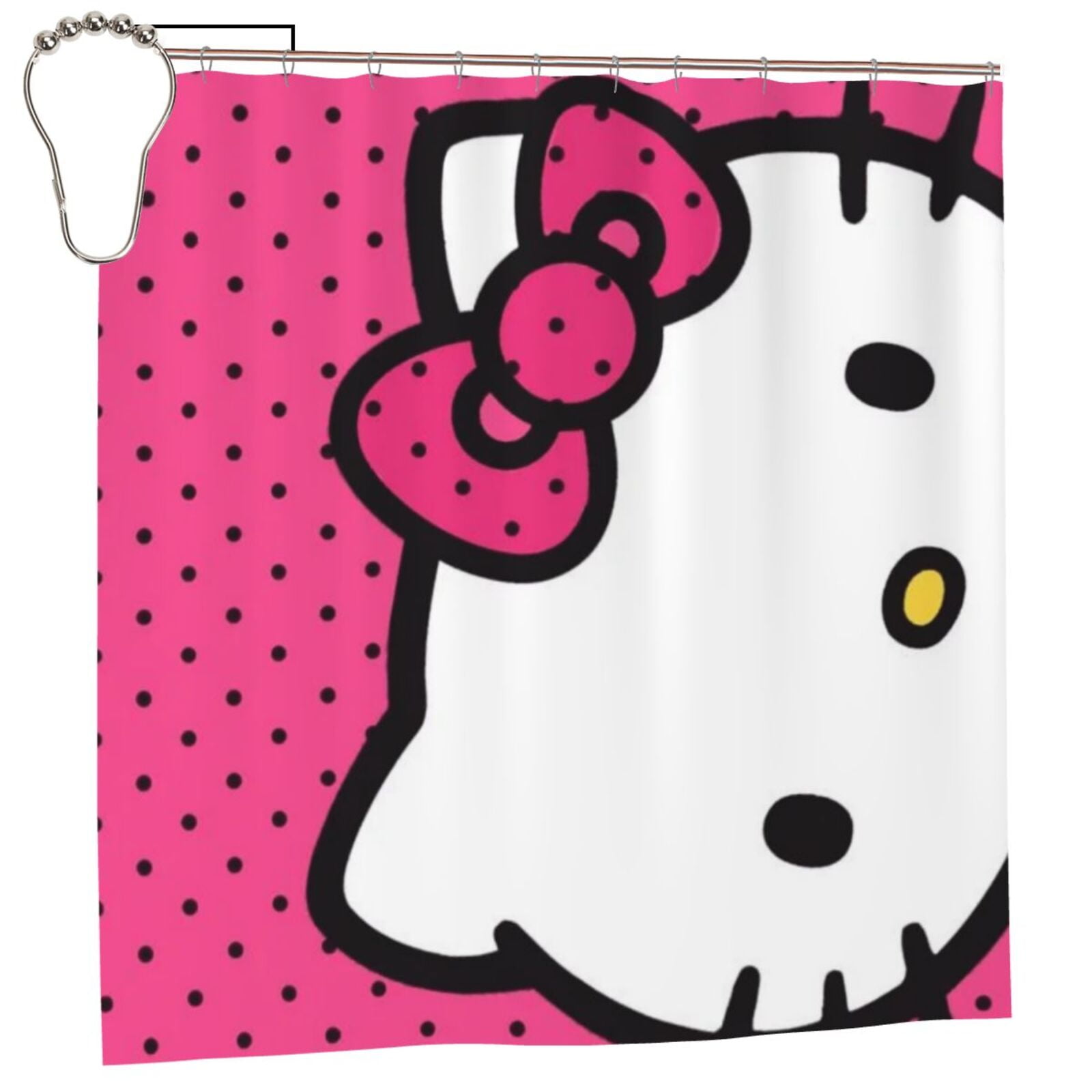 Hello Kitty Shower Curtain, Waterproof Bathroom Shower Curtains ...