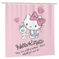 thumbnail image 1 of Hello Kitty Shower Curtain, Waterproof Bathroom Shower Curtains, Washable Cloth Shower Curtain With 12 Hooks, 72 "W X 72" L, 1 of 9