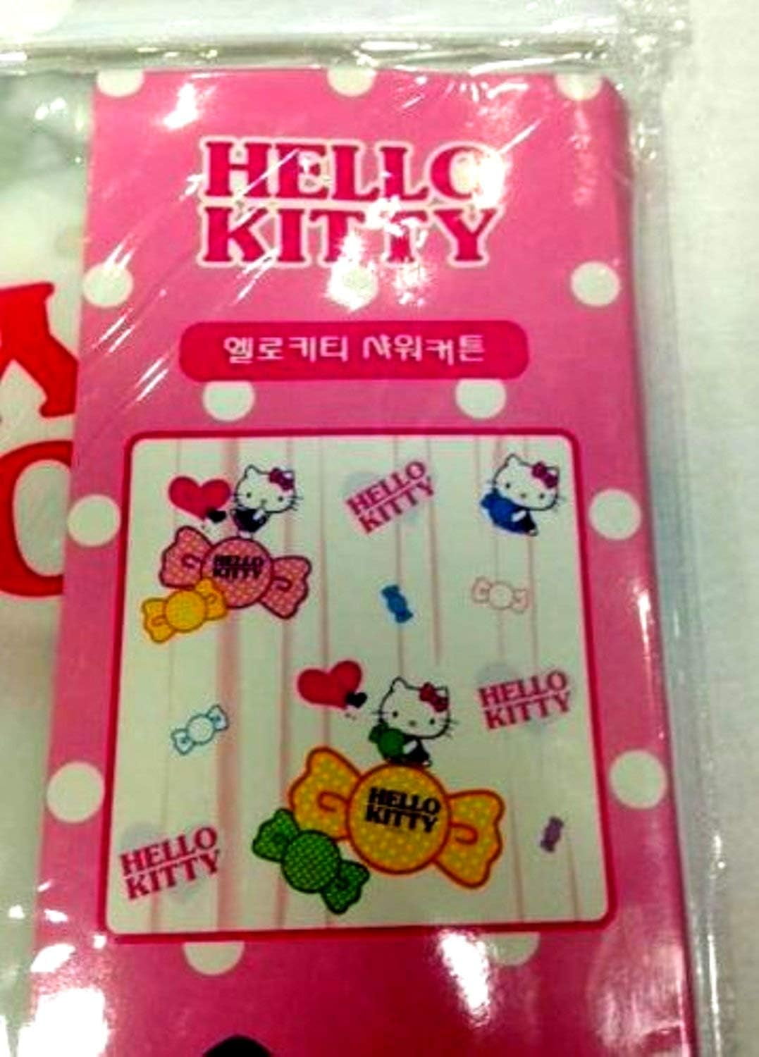 Hello Kitty Shower Curtain with Hooks Universal Fit