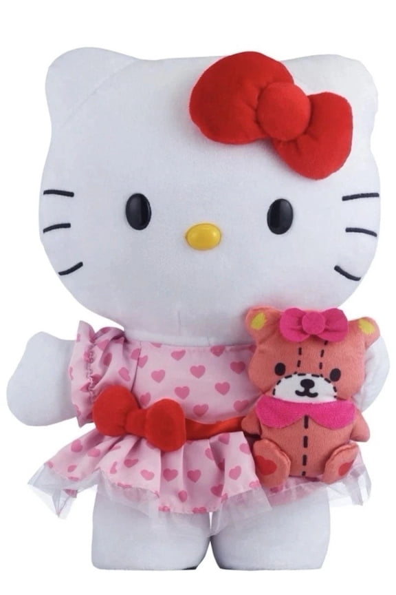 Side Stepper Animated Plush Toy Valentine's Holding Bear