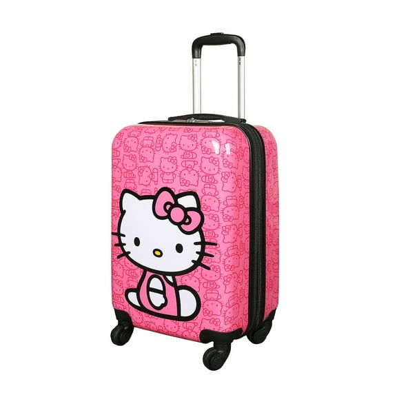 Hello Kitty Sitting Character Pink 20" Adult ABS Luggage