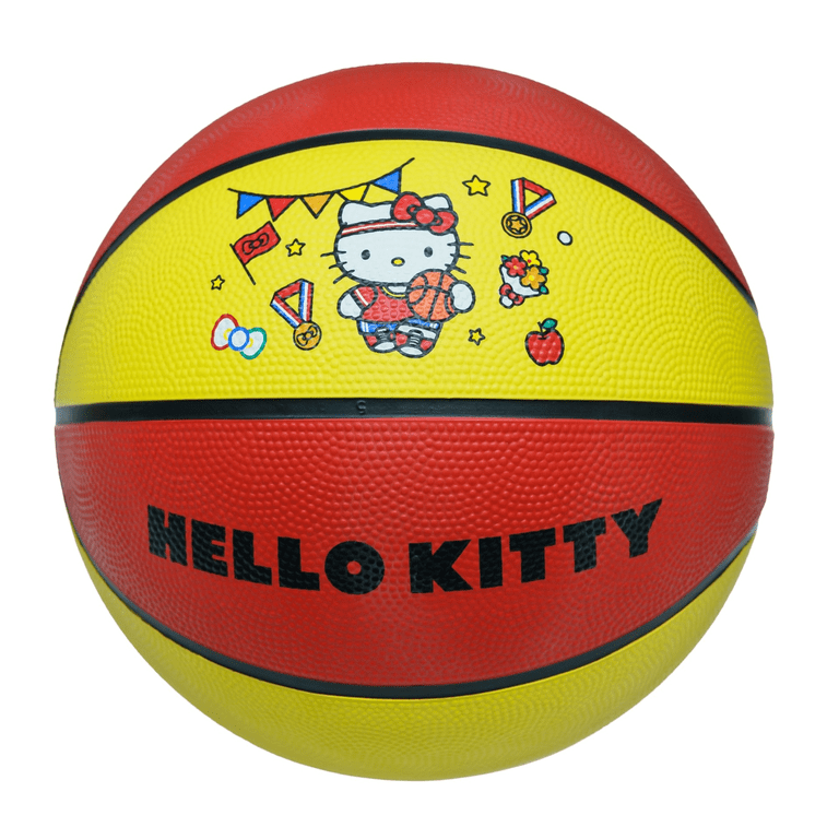 Hello Kitty バスケットボール Hello Kitty Size 5 Basketball, Red and Yellow Basketball for