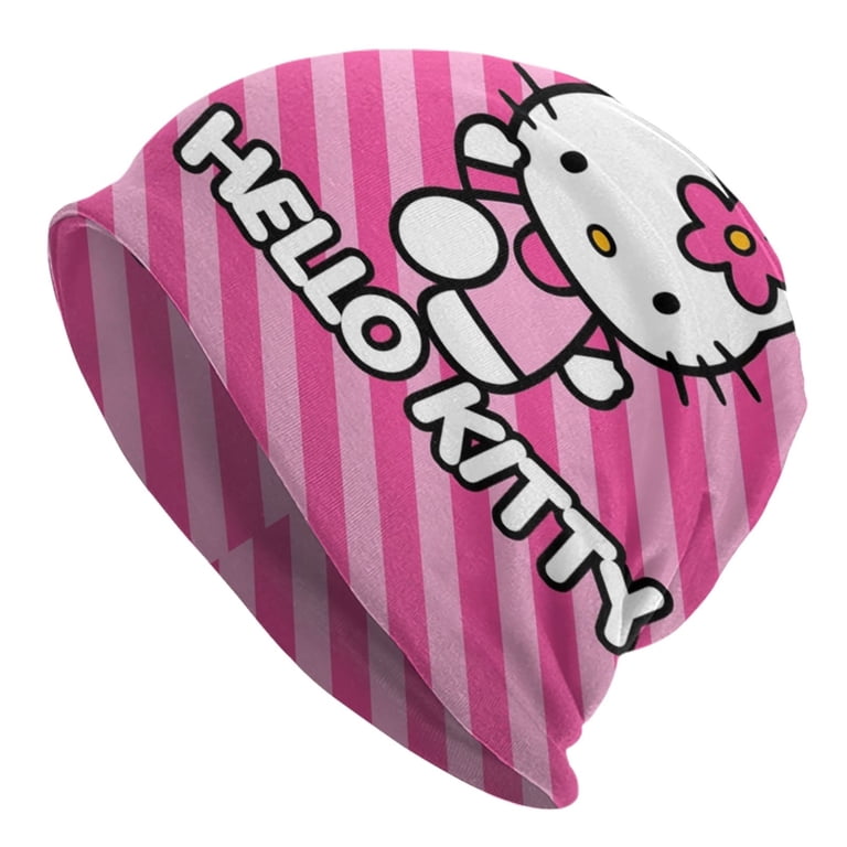 Hello Kitty Skull Beanie Hat Adult Warm Slouchy Knit Hat Headwear