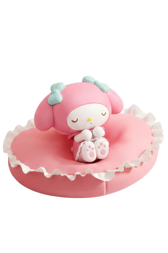 Hello Kitty Sleeping My Melody by Holly Box Heart-Shaped Plush Sleeping Bag Wrist Rest & Kawaii Desk Accessory Official Sanrio Collectible Gift