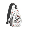 thumbnail image 1 of Hello Kitty Sling Bag for Women, Crossbody Sling Backpack Daybackpack, Cute Shoulder Bag Chest Bag for Travel Hiking Cycling, 15.3*7.2*3.5 Inch, 1 of 9