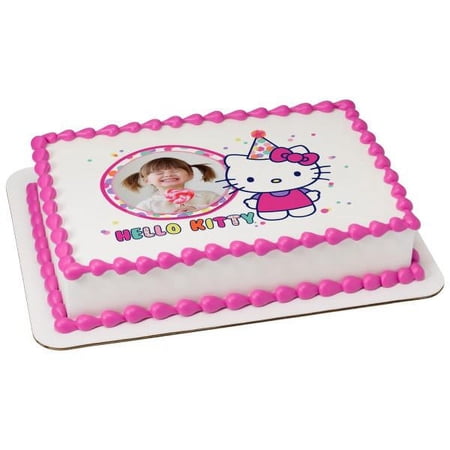 Hello Kitty So Much Fun Edible Cake Topper Image Frame- Email Your Photo