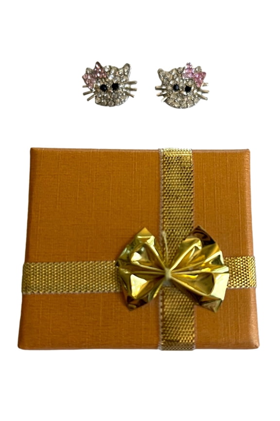 Sparkle Stud Earrings with Gift Box