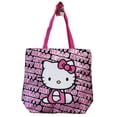 thumbnail image 1 of Hello Kitty Spelled Name Pattern Fuzzy Patch Medium Size Tote Bag, 1 of 1