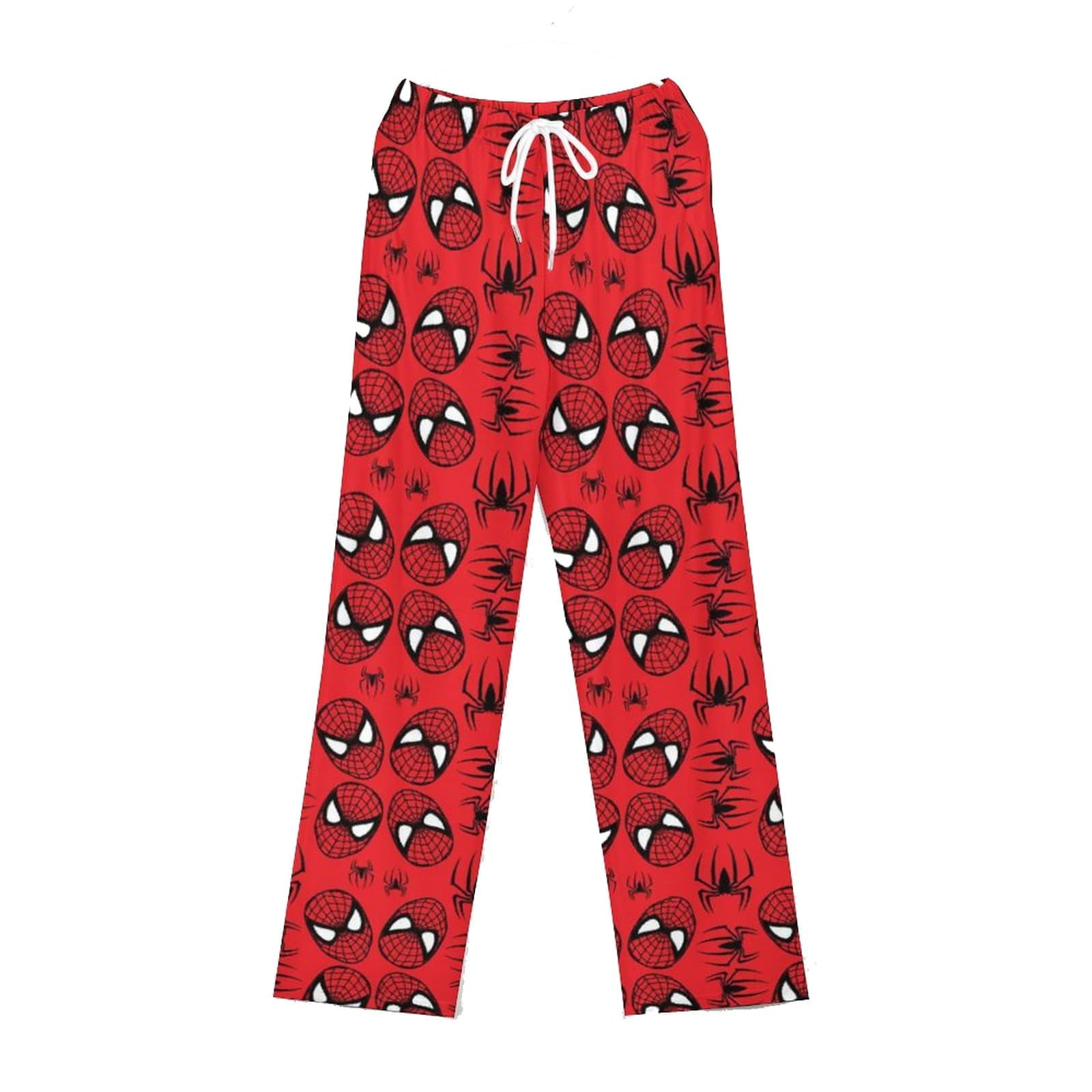 Hello Kitty SpiderMan Pajama Pants for Women Men Cute Cartoon Anime Sleep Bottoms Pajamas Couple Lounge Pj Print Pants Home Casual Trousers M