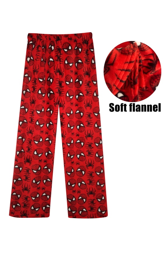 Spier Pajama Pants for Women,Valentine Couples Pajama,Cartoon Plush Pj Pants,Cute Valentine Halloween Christmas Pajama Pants,Kawaii Family Christmas Pajamas Matching,Red B,L