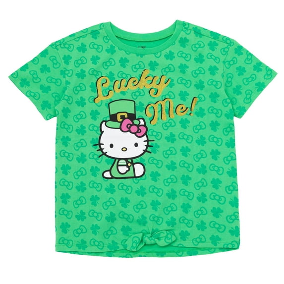 Hello Kitty St. Patrick's Day T-Shirt Logo Toddler to Big Kid