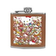 thumbnail image 1 of Hello Kitty Stainless Steel Small Water Bottle Portable Hip Flask Mini Wine Bottle Men's Hip Flask Men's Hip Flask Camping Hip Flask Men's Whiskey Hip Flask Camping Supplies Silver, 1 of 5