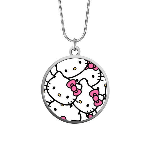 Hello Kitty Stainless Steel Snake Chain Necklace for Women Men
