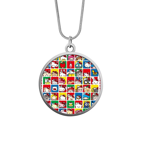 Hello Kitty Stainless Steel Snake Chain Necklace for Women Men