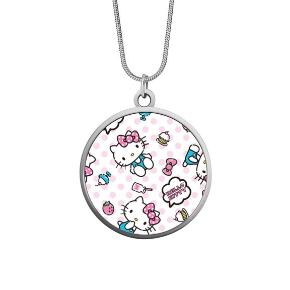 Hello Kitty Stainless Steel Snake Chain Necklace for Women Men