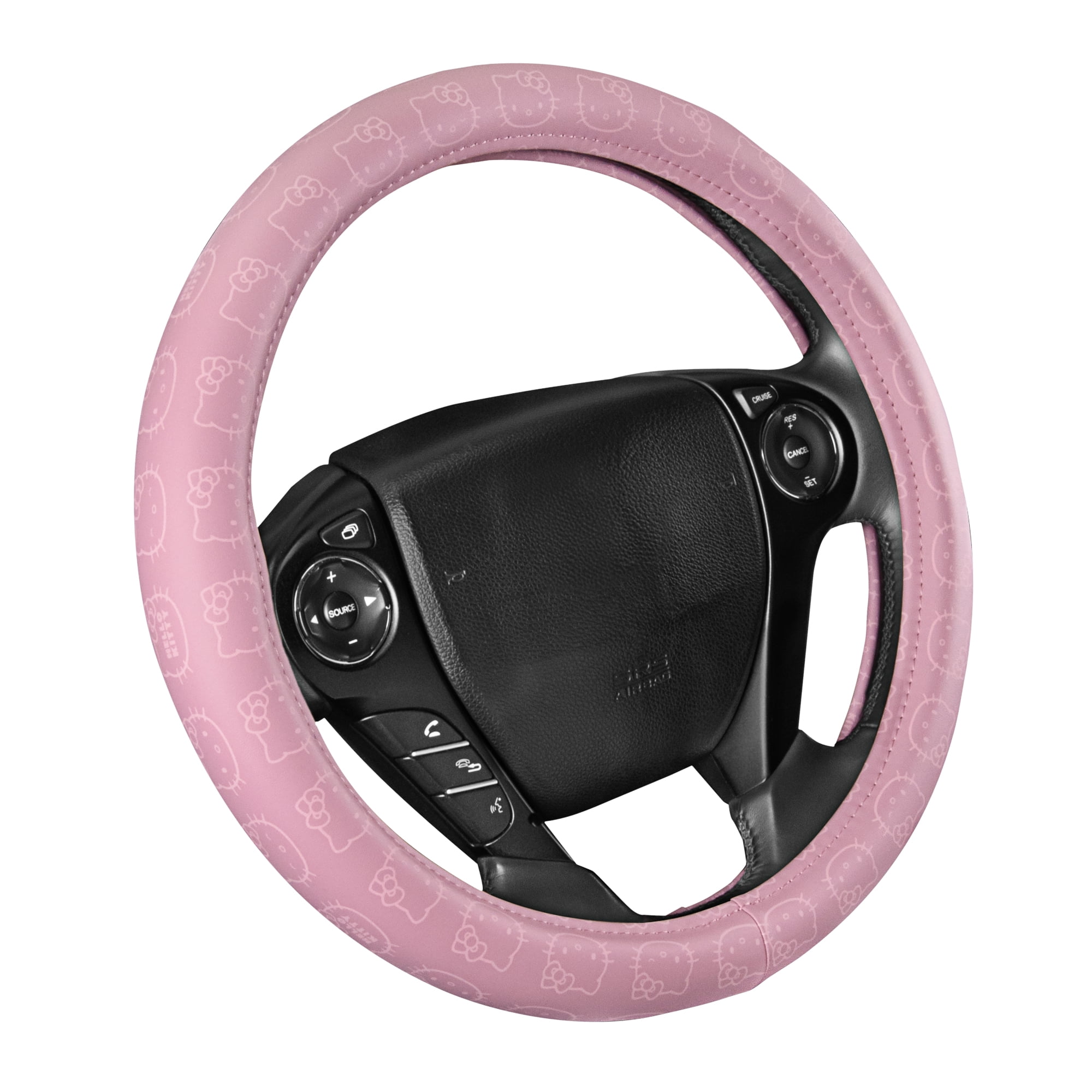Kawaii Moon Bunny Car Steering Wheel Cover, Universal