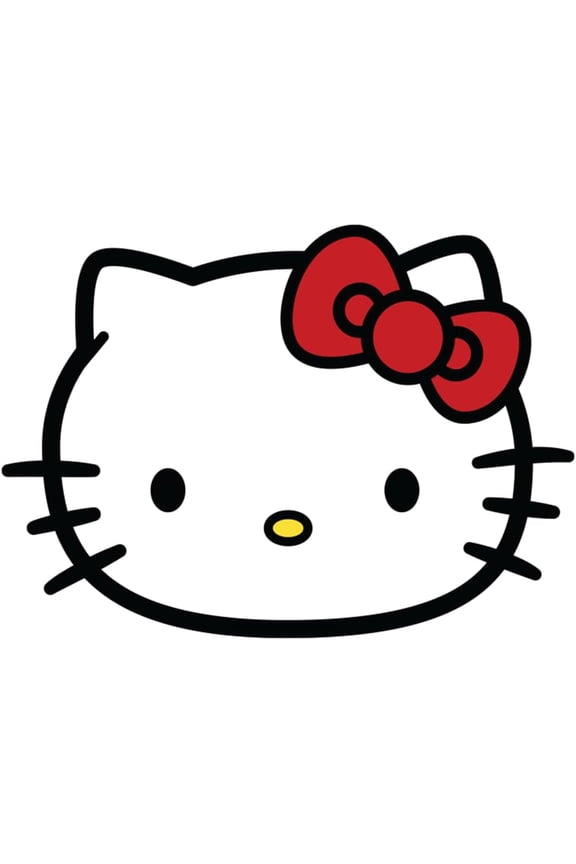 Hello Kitty Sticker Graphic Decal for Laptop, Water Bottle, Car Bumper, Mirror, and Notebook, Waterproof, Weather Resistant, Cute Sanrio Decal (3.6" x 5")
