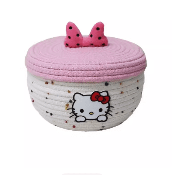 Hello Kitty Storage Basket Cute Box Bedroom Decoration Birthday Gift