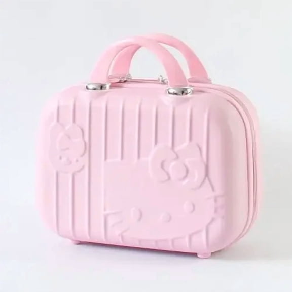 Hello Kitty Storage Case Suitcase Box Large capacity Cosmetic Bags Portable Travel Handbag Carrying A Nice Gift