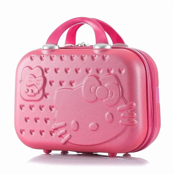 Hello Kitty Storage Case Suitcase Box Large capacity Cosmetic Bags Portable Travel Handbag Carrying  A Nice Gift