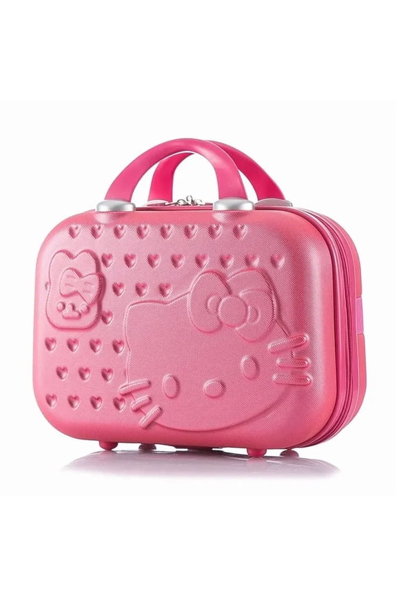 Hello Kitty Storage Case Suitcase Box Large capacity Cosmetic Bags Portable Travel Handbag Carrying  A Nice Gift