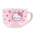 thumbnail image 1 of Hello Kitty Strawberries 25oz Ceramic Soup Mug with Vented Lid, 1 of 4