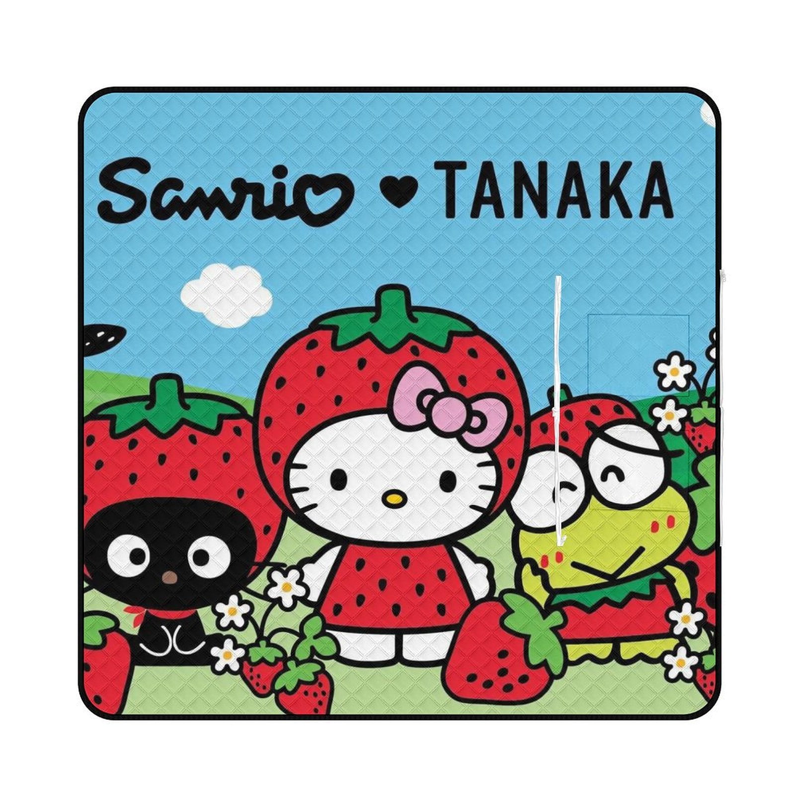 Hello Kitty And Strawberry Friends Picnic Blankets 78