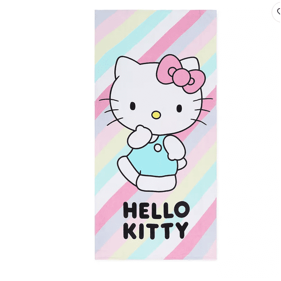 Hello Kitty Striped Beach Towel