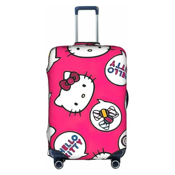 Hello Kitty Suitcase Cover Luggage Covers Protector Carry On Cover Luggage Wraps For Suitcase Carry On Protector, Cartoon Luggage Sleeve Travel Suit Case Dust Cover For Suitcase 18-32 Inch