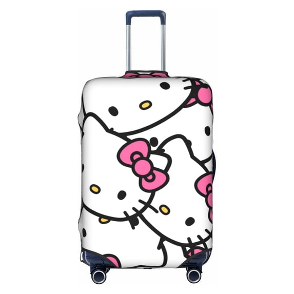 Hello Kitty Suitcase Cover Luggage Covers Protector Carry On Cover Luggage Wraps For Suitcase Carry On Protector, Cartoon Luggage Sleeve Travel Suit Case Dust Cover For Suitcase 18-32 Inch