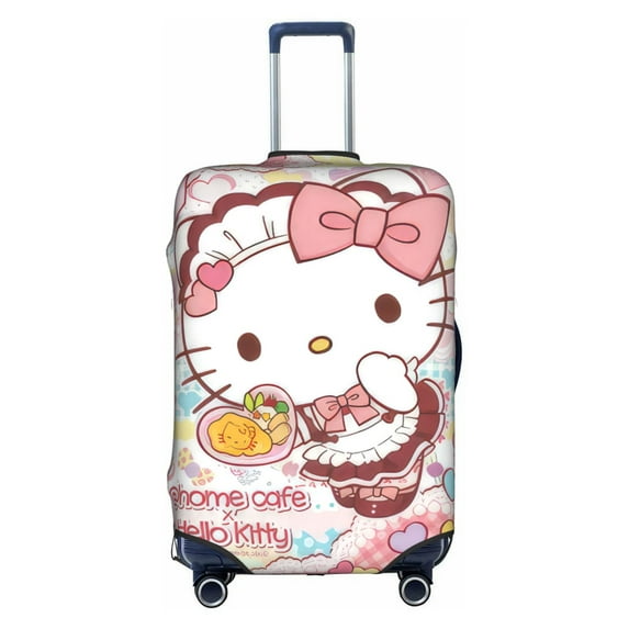 Hello Kitty Suitcase Cover Luggage Covers Protector Carry On Cover Luggage Wraps For Suitcase Carry On Protector, Cartoon Luggage Sleeve Travel Suit Case Dust Cover For Suitcase 18-32 Inch