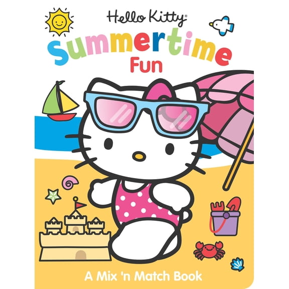 Pre-Owned Hello Kitty Summertime Fun : A Mix n' Match Book (Board book)
