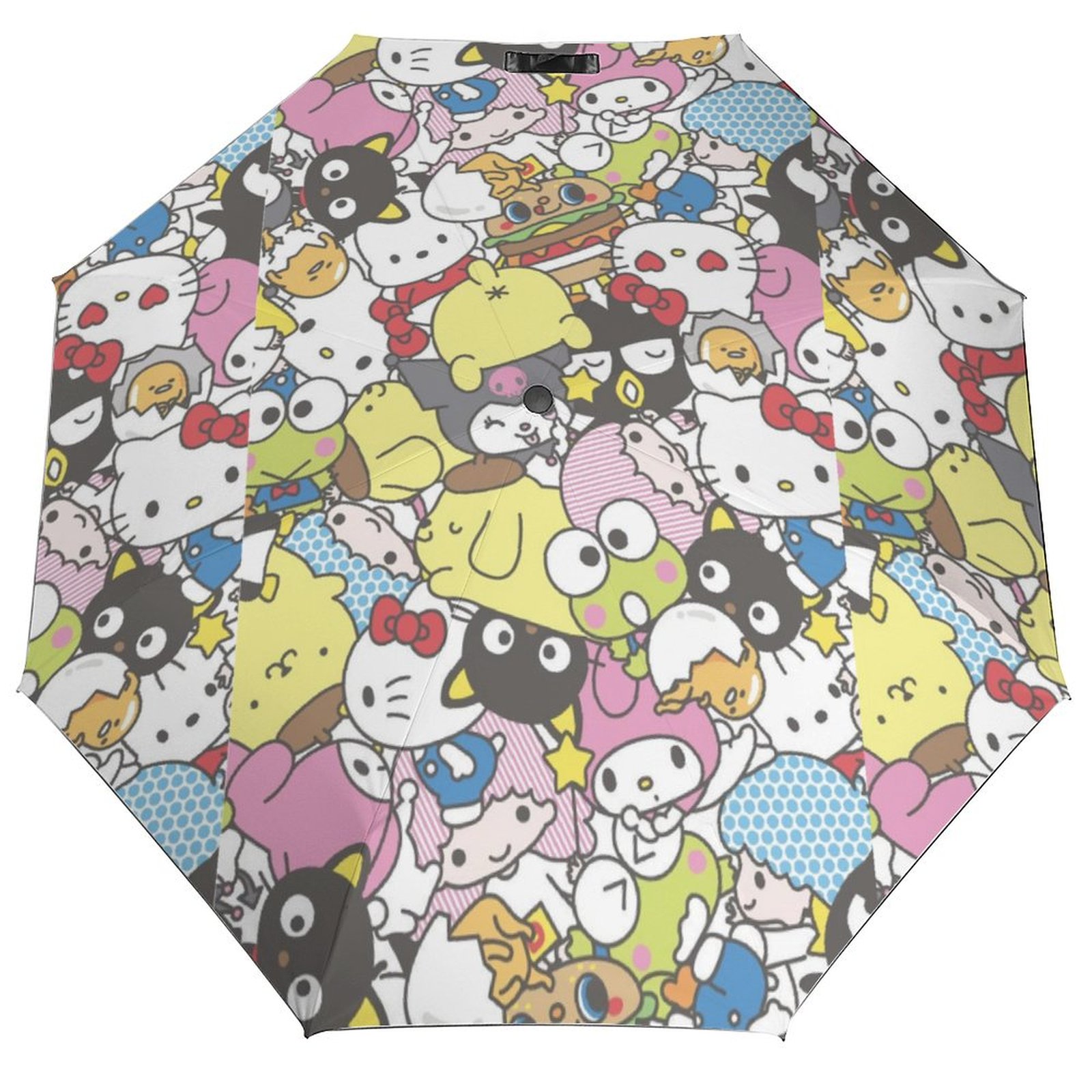 Hello Kitty Sun umbrella Automatic Open/Close Sun Rain Travel Umbrella ...