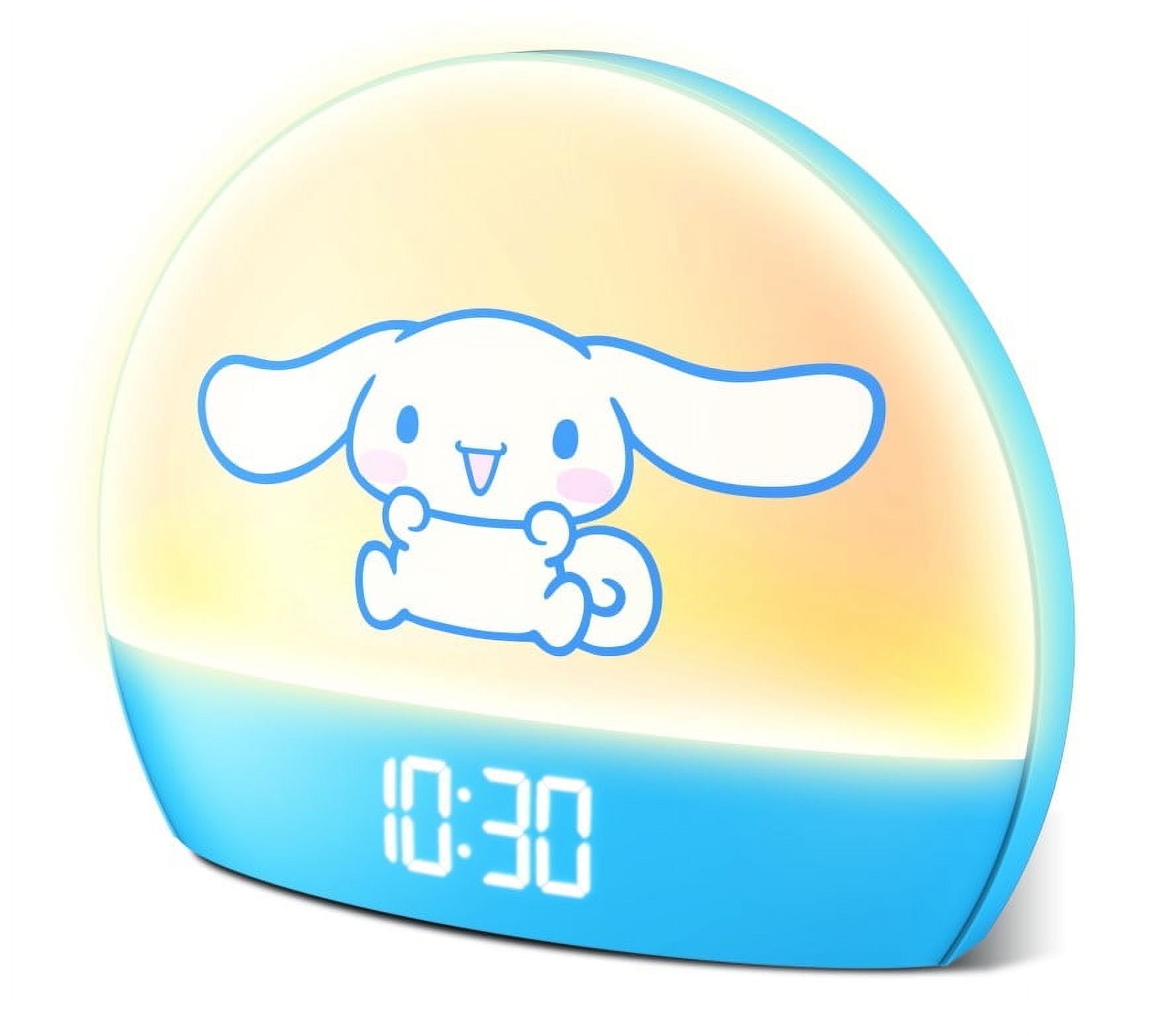 Hello Kitty Sunrise Alarm Clock - Multicolor Lights, USB Charging