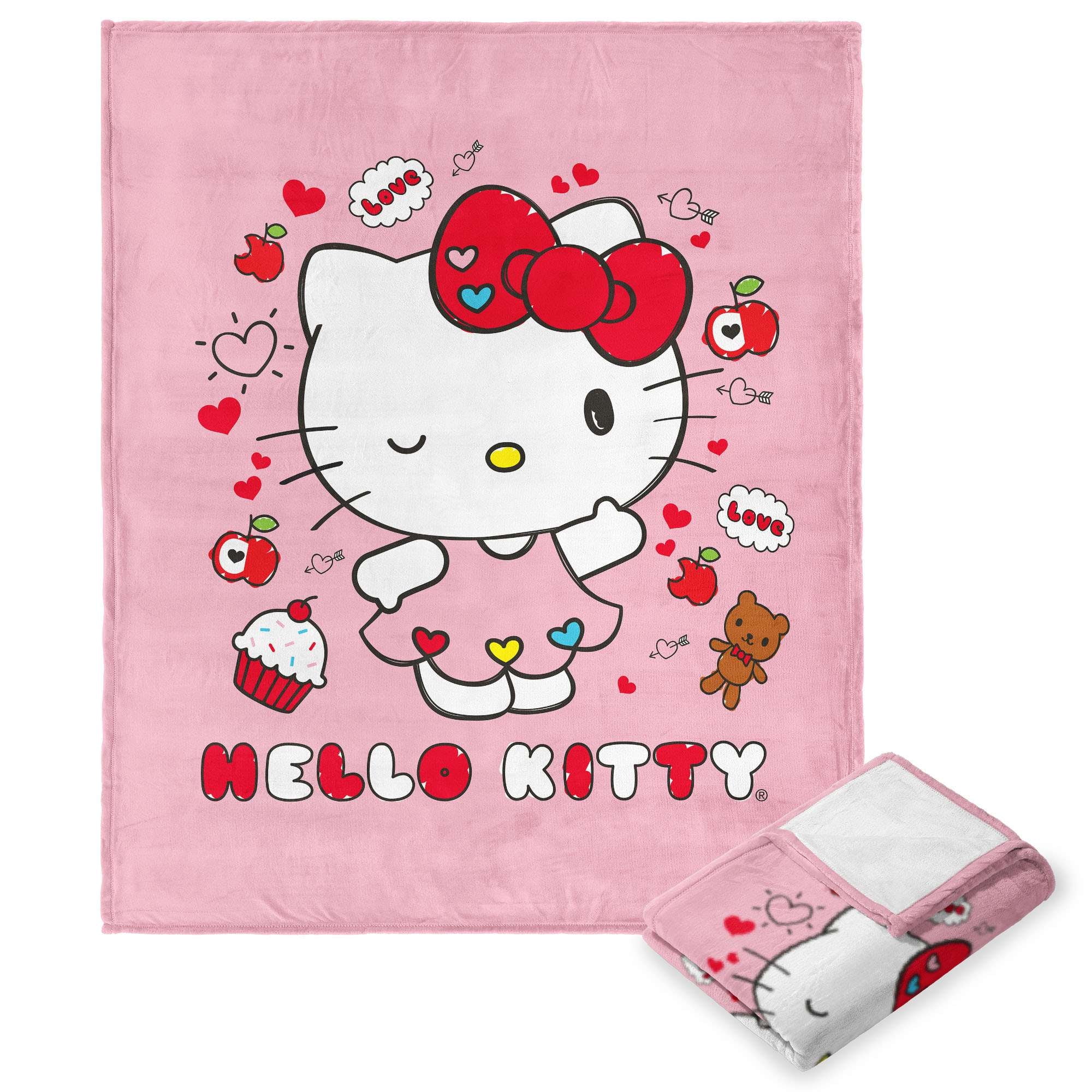 Hello Kitty Super Sweet Silk Sanrio Kids Silk Touch Throw Blanket, 50 x ...