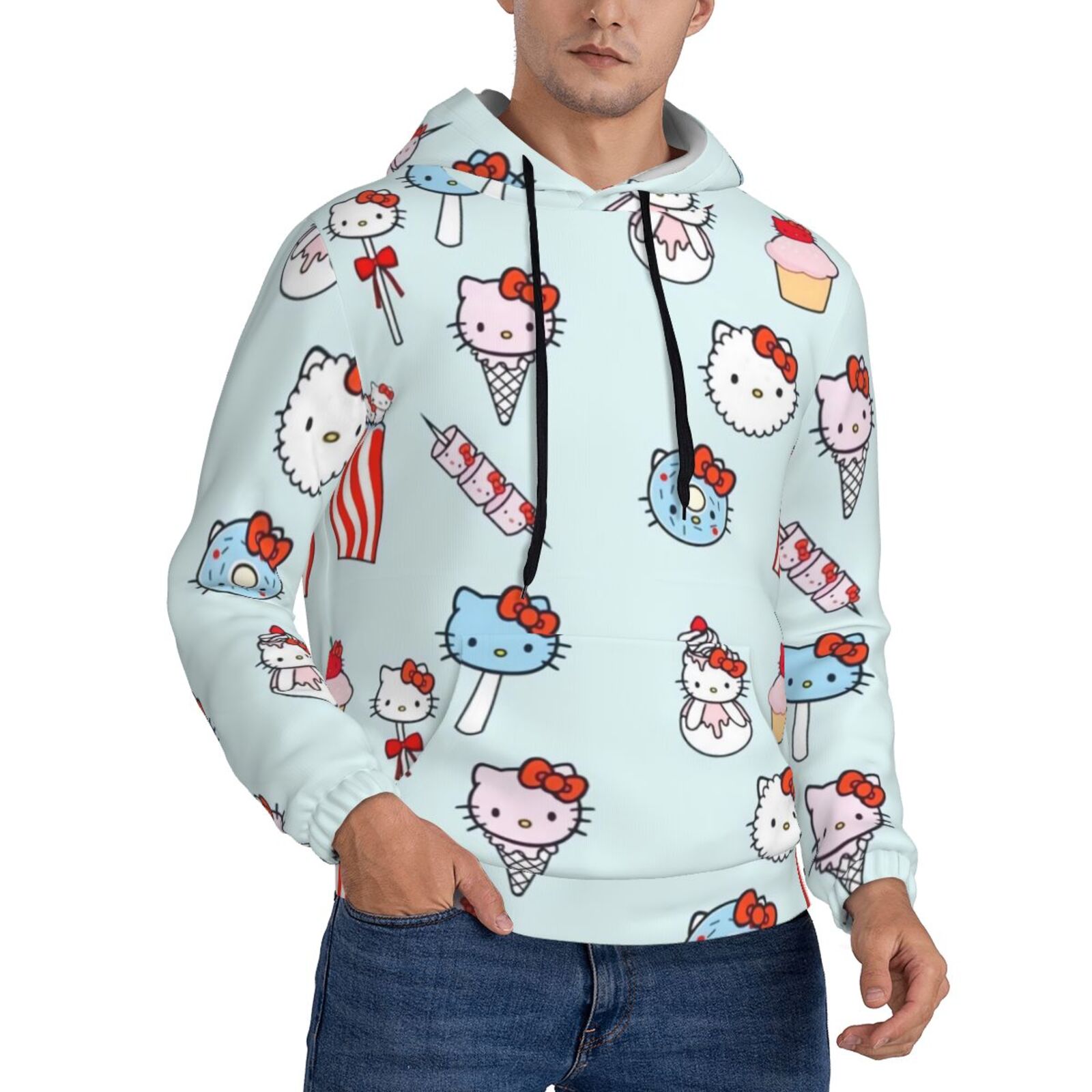 Hello Kitty Sweatshirts Hoodie 3D Print Hoodie for Men and Women ...