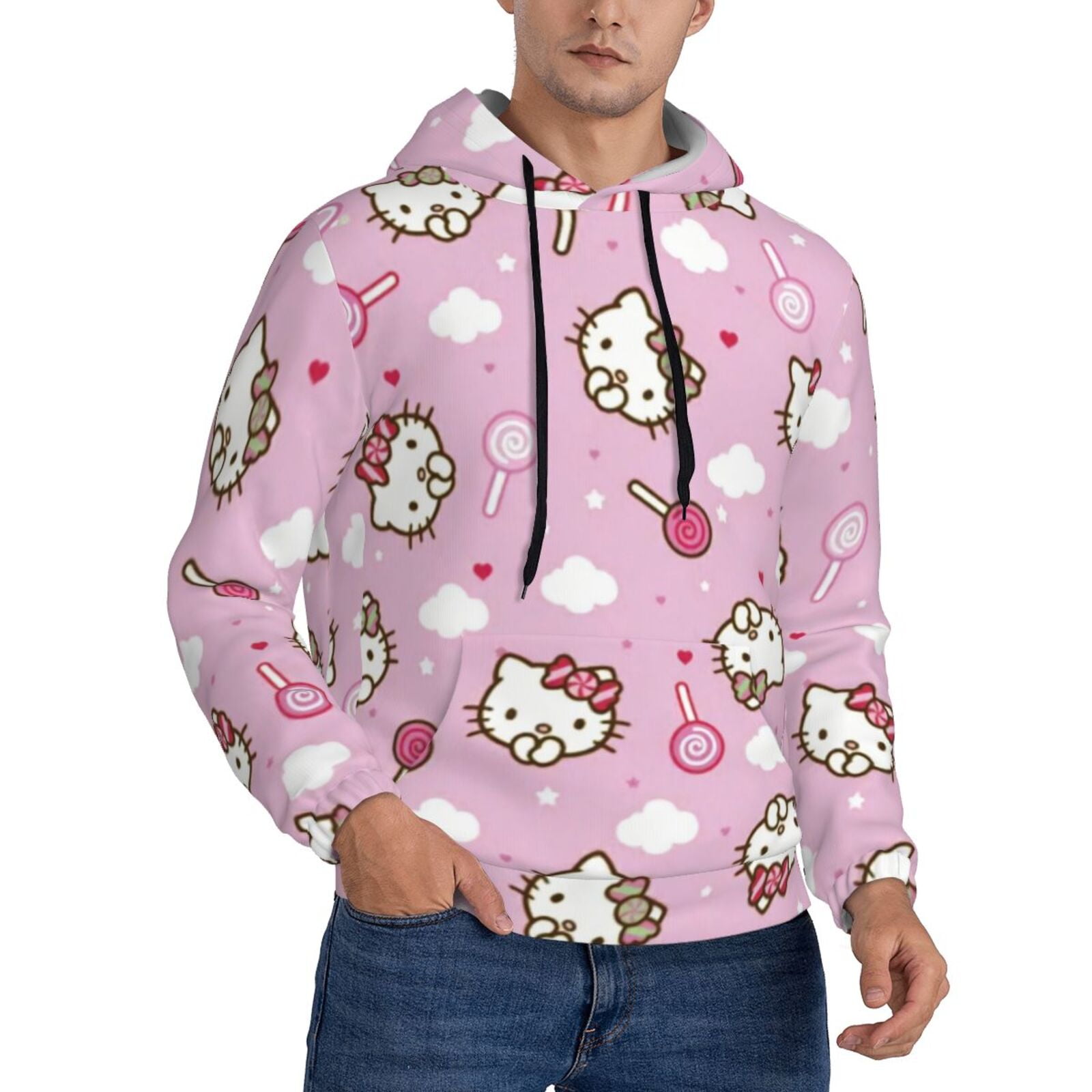 Hello kitty sweatshirts hoodie 3d print hoodie for men and women