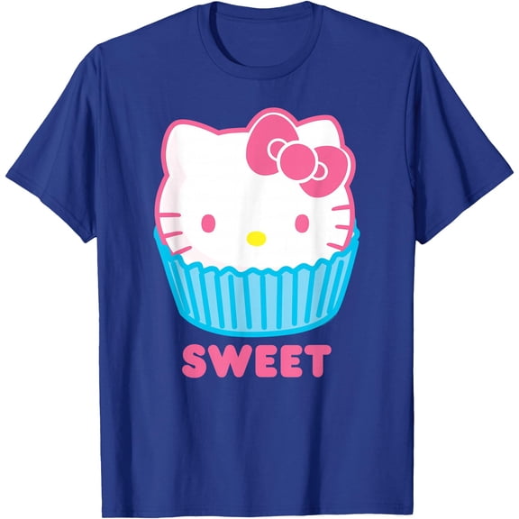Hello Kitty Sweet Cupcake DTG Print Unisex T-Shirt