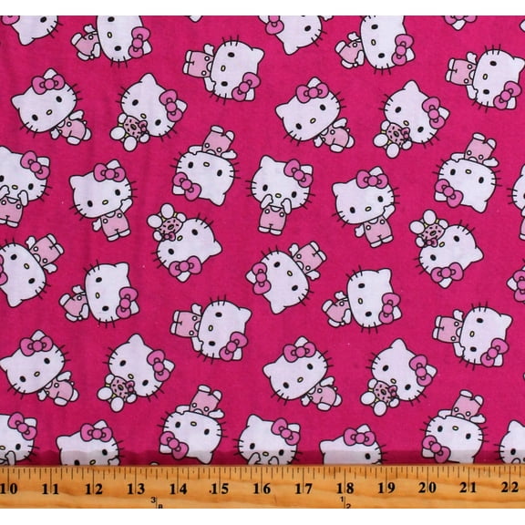 Hello Kitty Sweet Pink Cotton Fabric