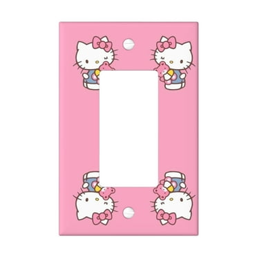 Hello-Kitty Switch Plate, Decora Outlet Wall Plate Cover, Decorative Light Switch Cover For Home Kidroom Nursery Bedroom Decor Style U