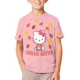 thumbnail image 1 of Hello Kitty T-Shirt for Boys Girls, Unisex Novelty Short Sleeve Tee, Casual Crew Neck Tops, 4-16 Y, 1 of 8